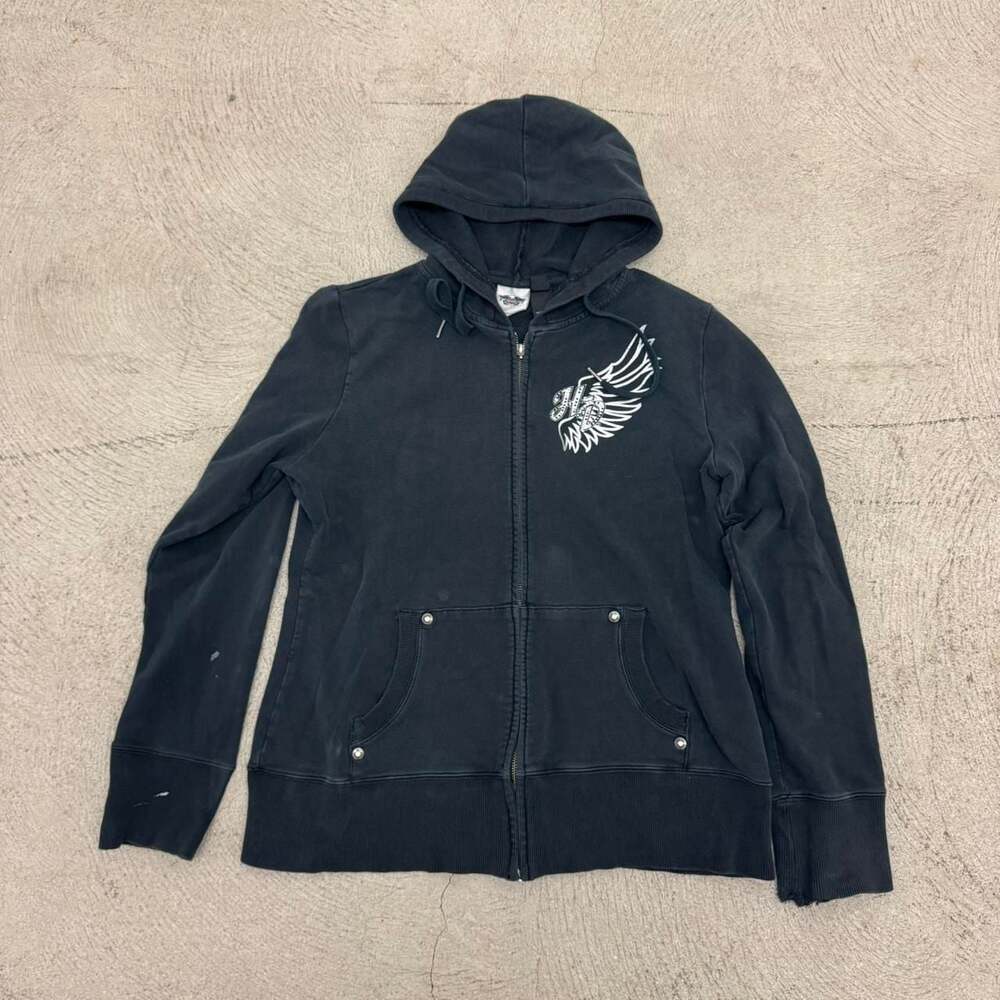 Harley-Davidson Silver Wing Graphic Zip Up Hoodie